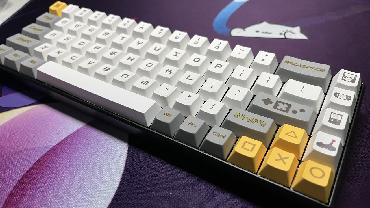 Budget 68 keys custom keyboard + Kailh Speed Gold Switches