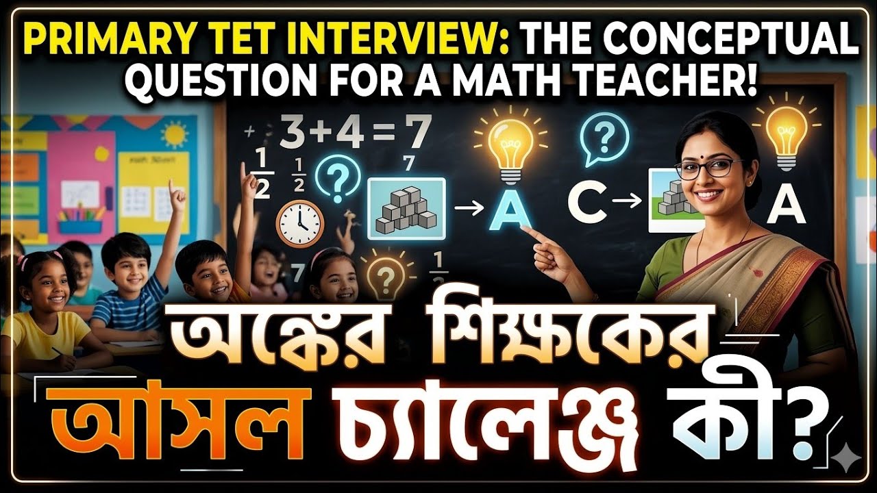 Primary TET Interview: Conceptual Questions for a Math Teacher! | অঙ্কের শিক্ষকের আসল চ্যালেঞ্জ কী?