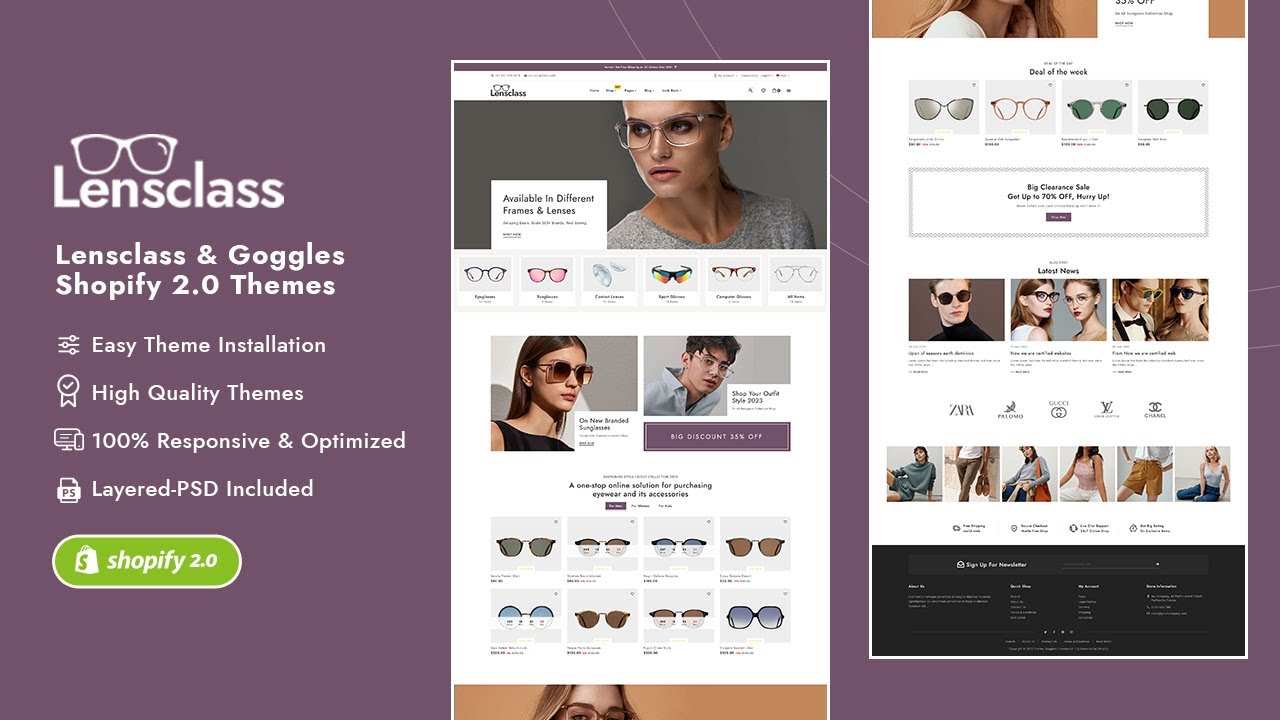 Lensclass Shopify 2.0 Themes - TemplateTrip