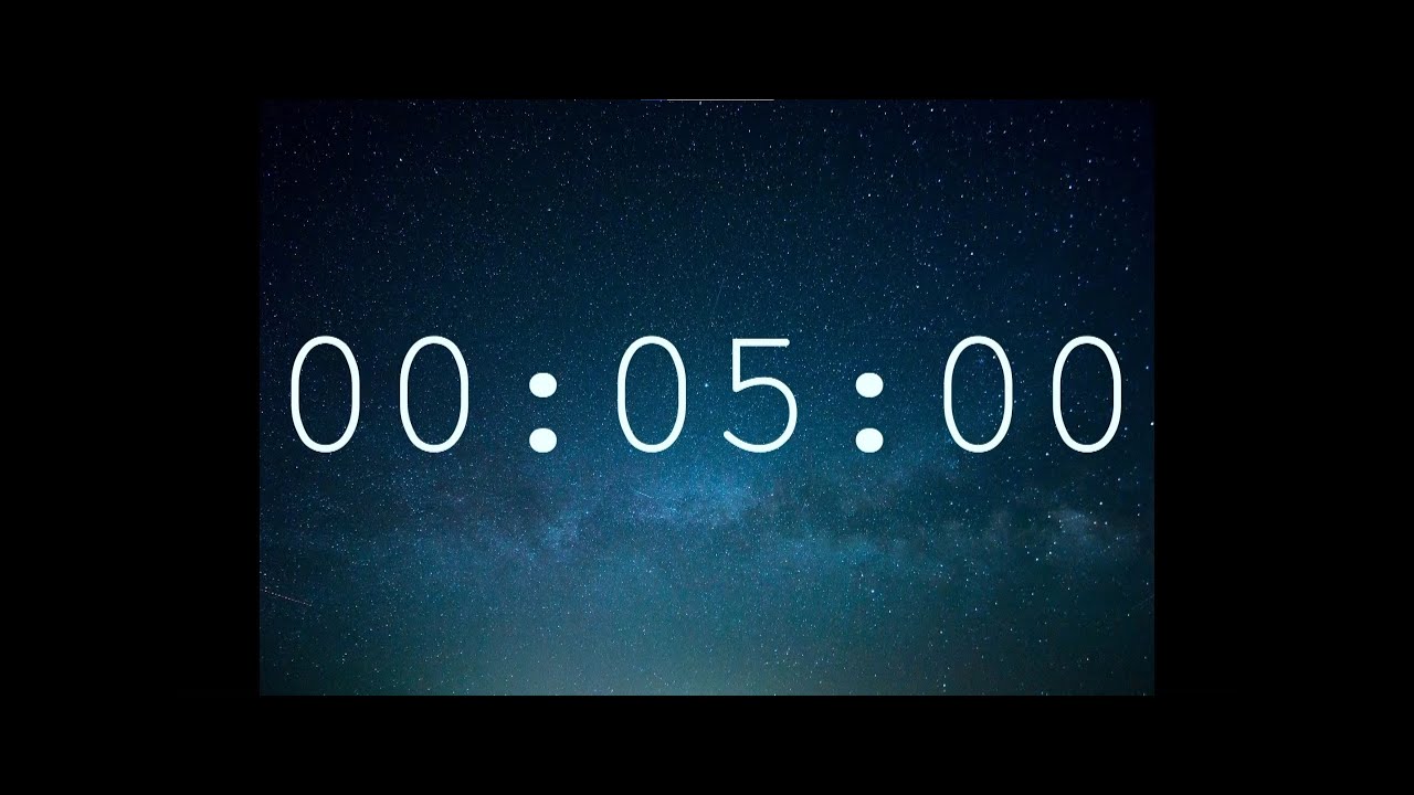 5 minute timer + alien alarm (space version)