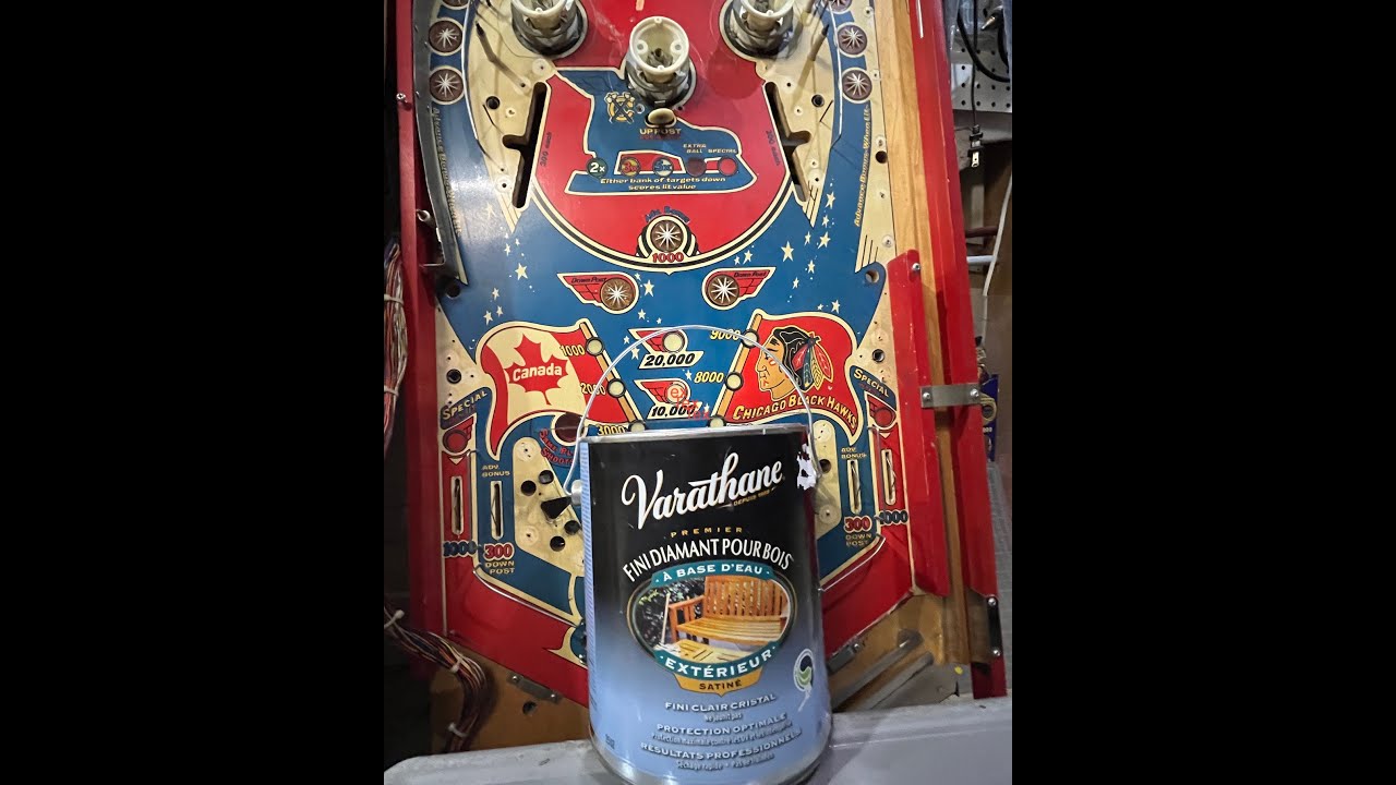 Varathane Pinball clear coat!