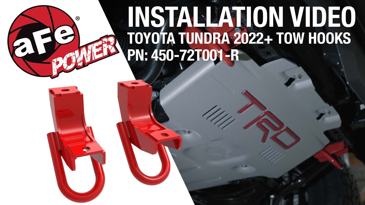aFe POWER 3rd Gen Toyota Tundra V6 ¾” Tow Hook Install