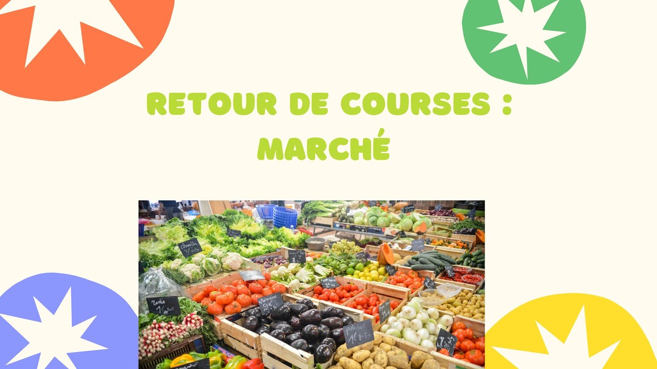 RETOUR DE COURSES DU MARCHÉ ET MAGASIN ARABE