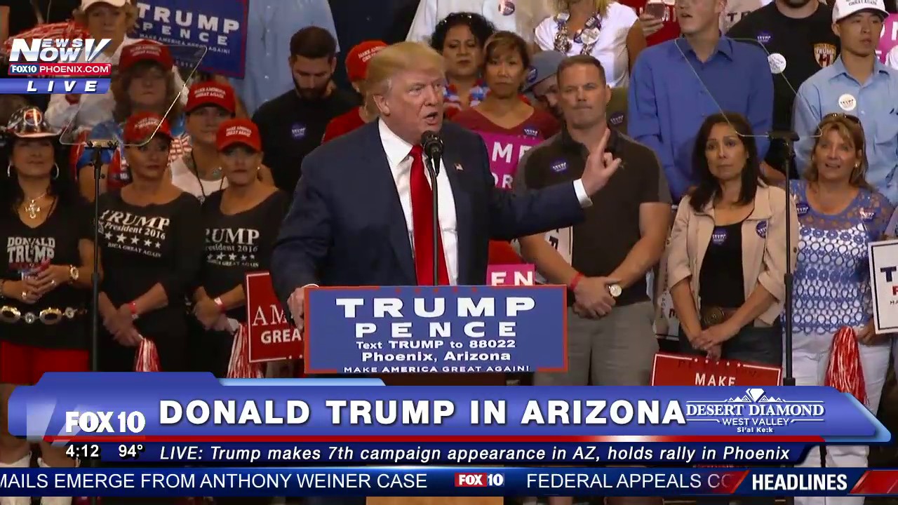 FNN: FULL SPEECH - Donald Trump Rally in Phoenix on October 29, 2016 -  7th Visit to Arizona - FNN