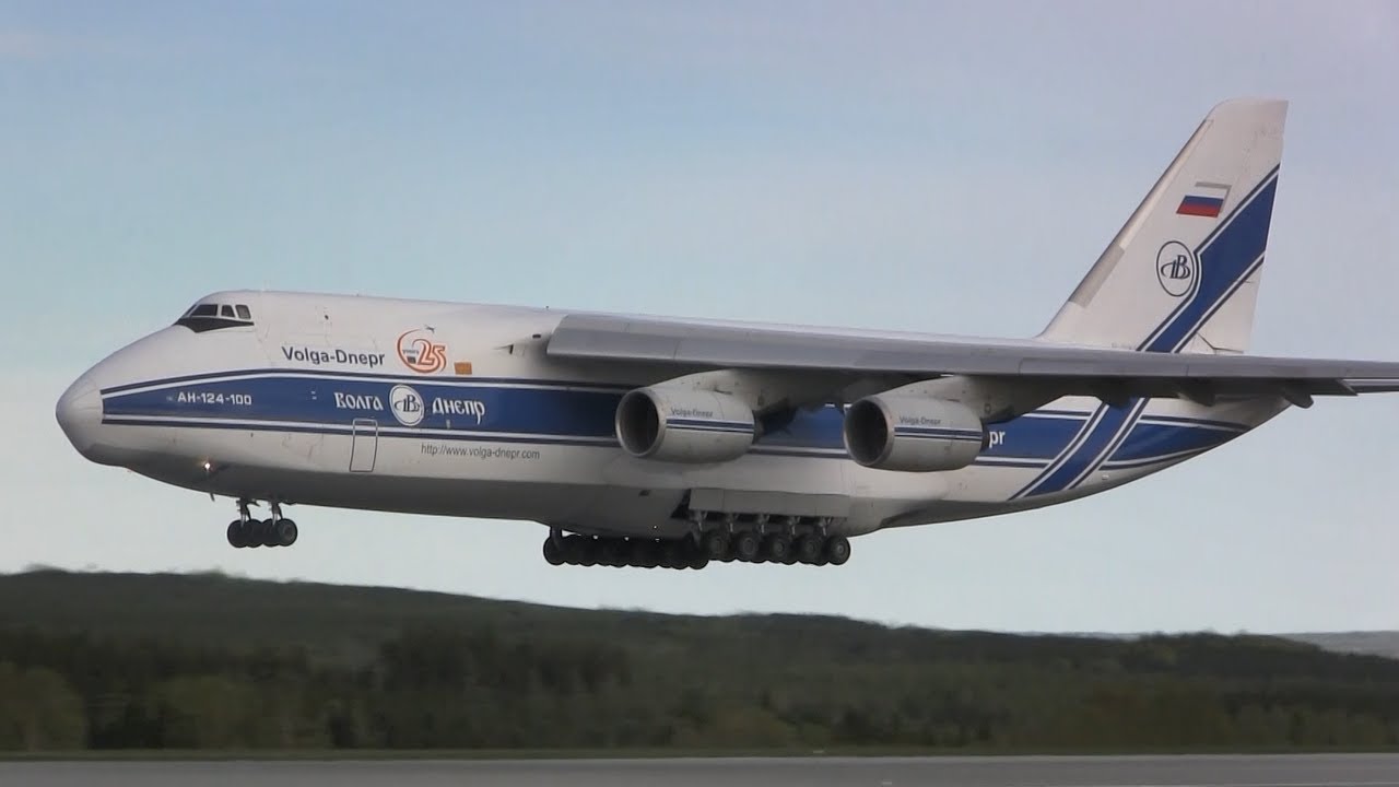 Volga-Dnepr - Antonov An-124-100 - Takeoff & Landing