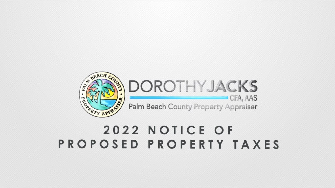 2022 Notice of Proposed Property Taxes