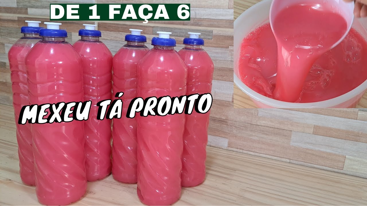 TEM 1 DEDINHO DE SABÃO AÍ ? VÃO BORA MULTIPLICAR O DETERGENTE DE MAÇA  -  ECONOMIZE MUITO