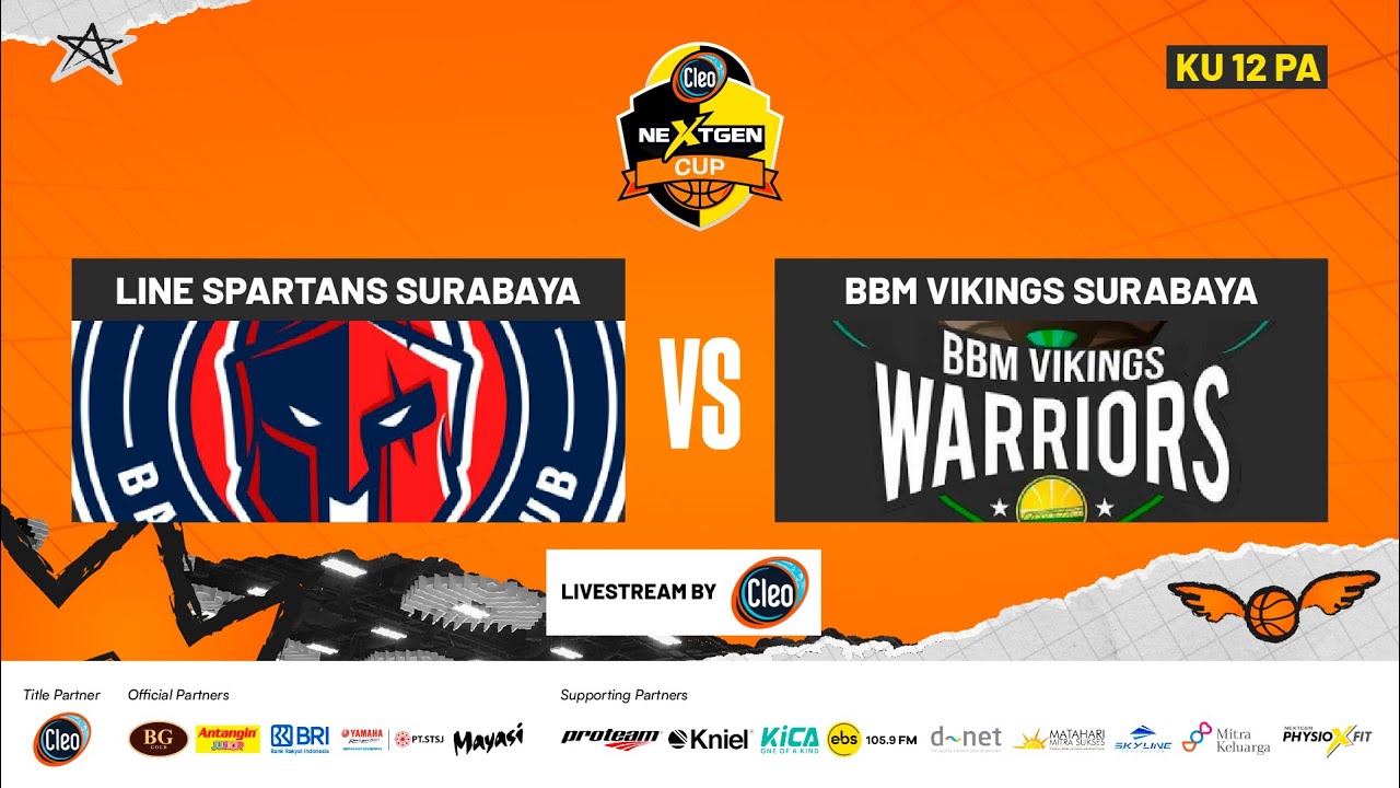 CLEO NEXTGEN CUP 2025 SERI 3 I KU 12 PUTRA I LINE SPARTANS SURABAYA VS BBM VIKING SURABAYA
