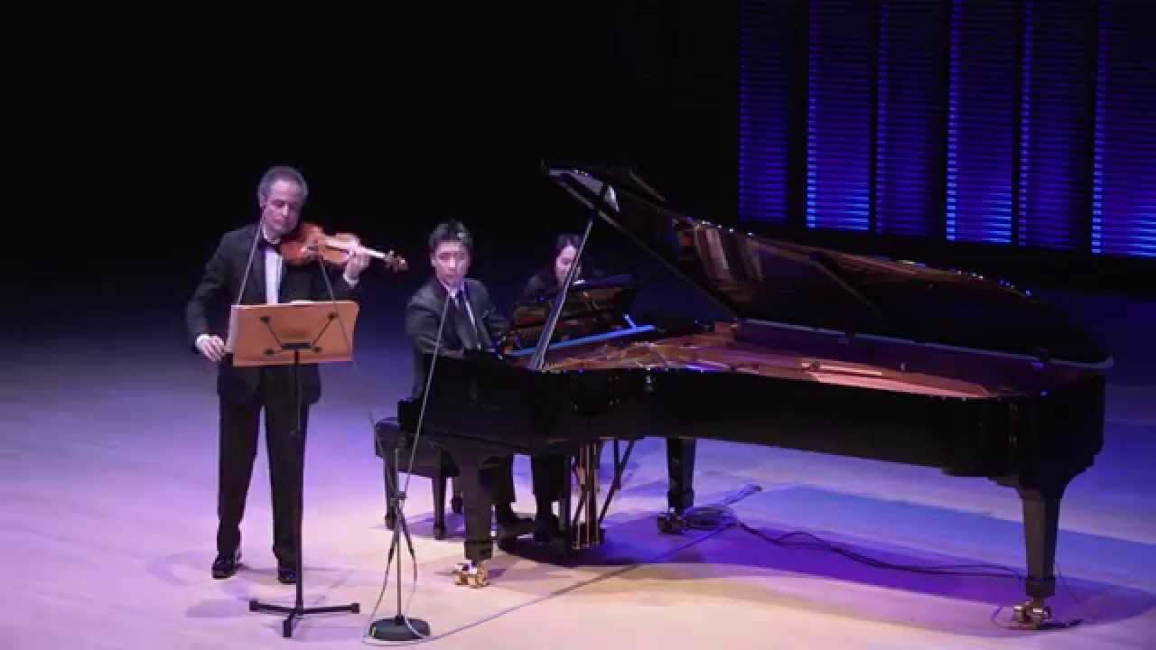 Bach: Violin Sonata in F minor: Mvmts I & II - Eugene Drucker, vln; Kevin Kwan Loucks, pno