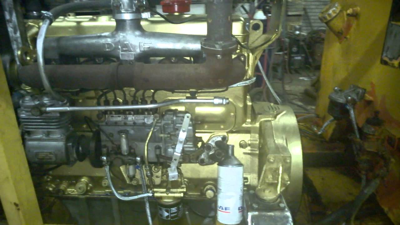 Motor Daf DD575 van Werklust shovel
