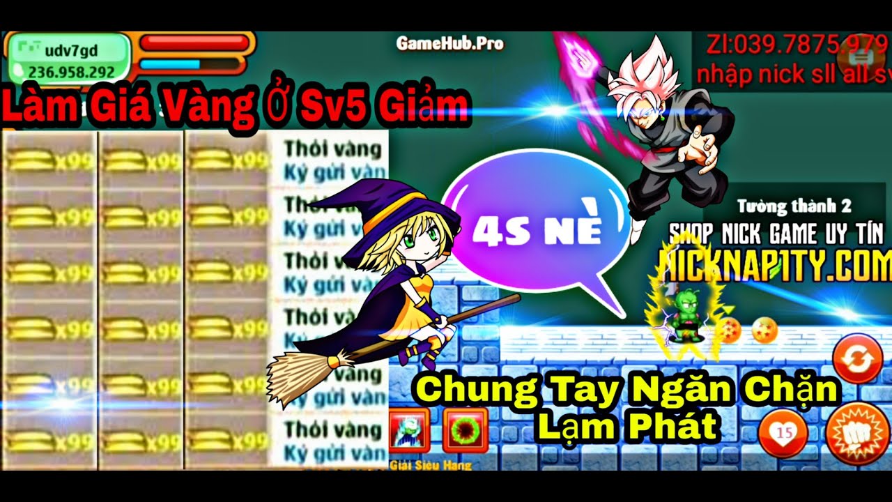 NRO | Nicknap1ty. com Đứng Ra Chống Lạm Ph&aacute;t V&agrave;ng Ở Sv5 Chỉ Cần Mỗi Sv C&oacute; 3 Người Sẽ Cứu Lại Game