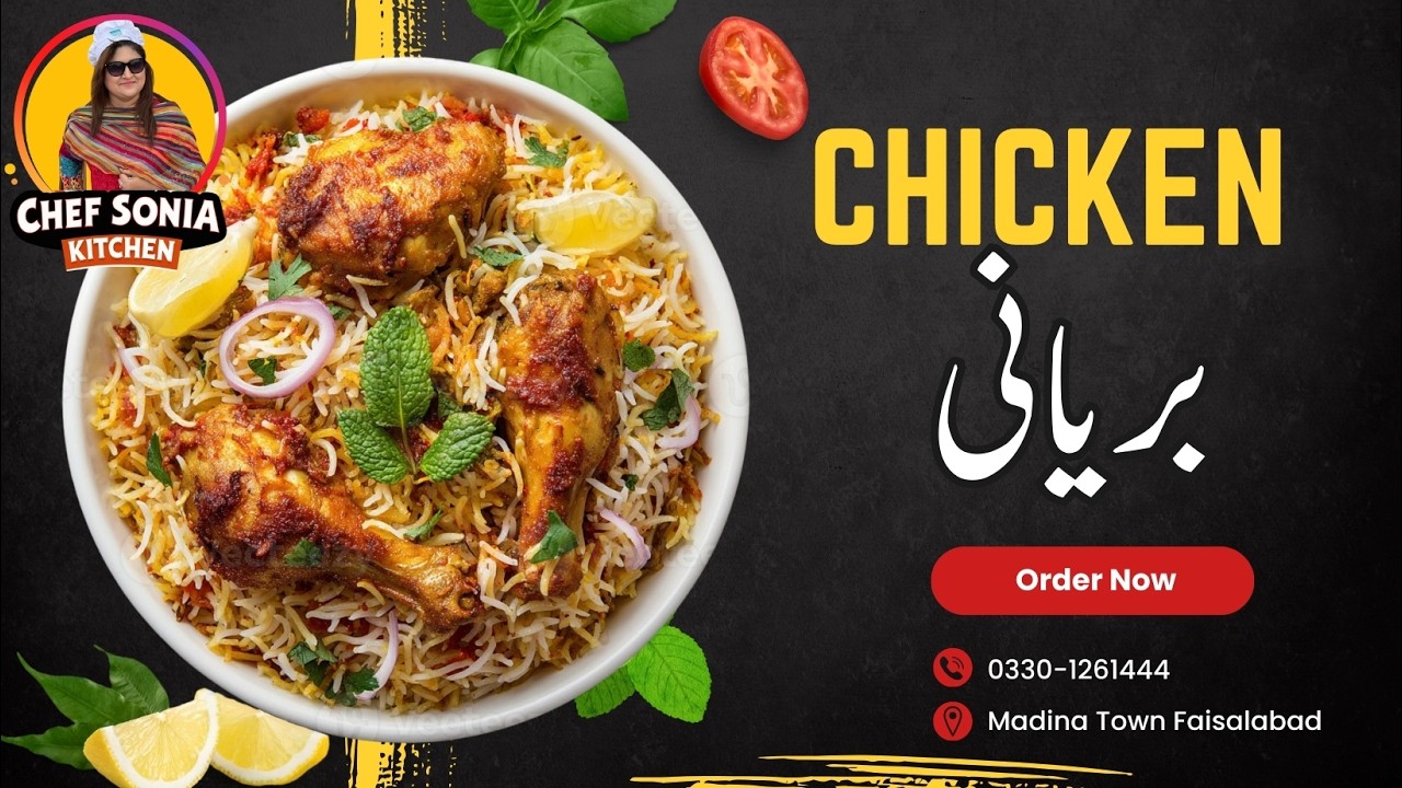 Chicken Biryani Recipe By Chef Sonia | Chicken Biryani  چکن بریانی بنانے کا طریقہ  Biryani Recipe