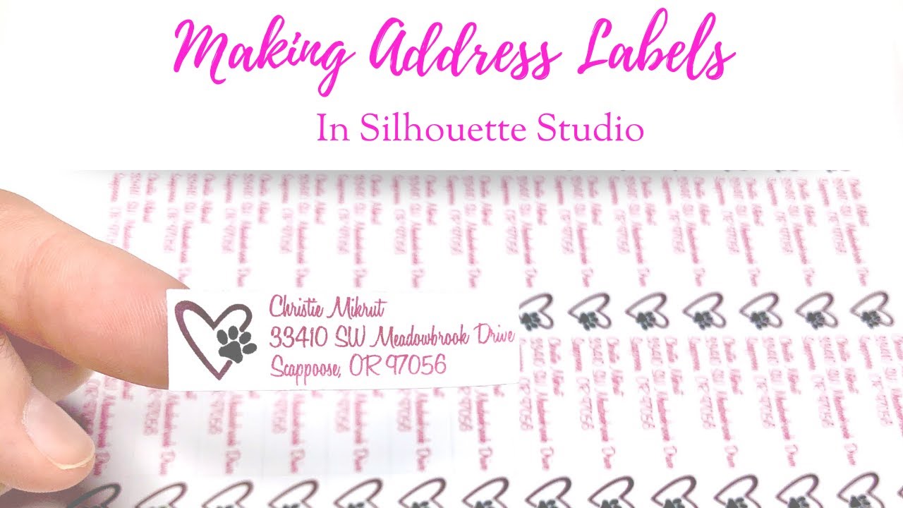 Making Address Labels in Silhouette Studio