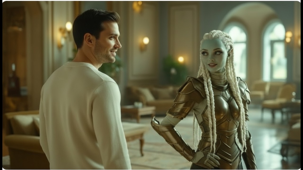 “I Texted My Alien Neighbor by Mistake — She Teleported to My Door”