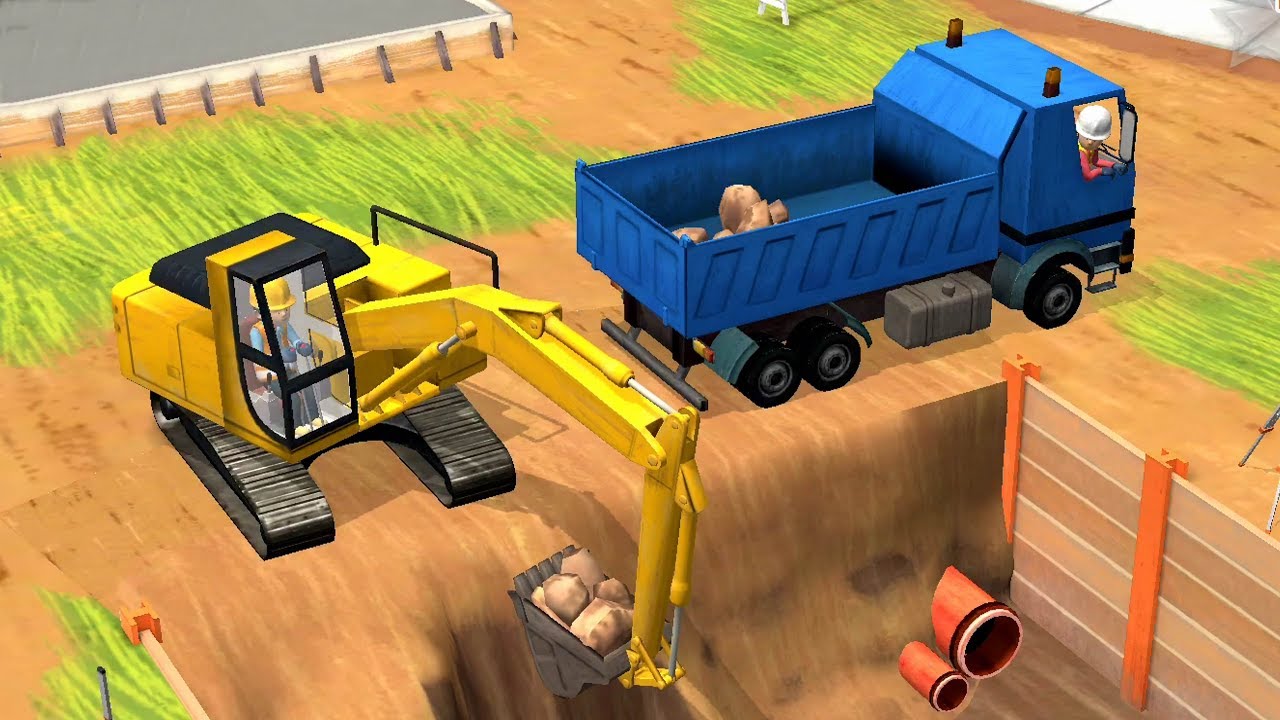 Peque&ntilde;os Constructores Excavadoras, gr&uacute;as, camiones y otros veh&iacute;culos de construcci&oacute;n para ni&ntilde;os
