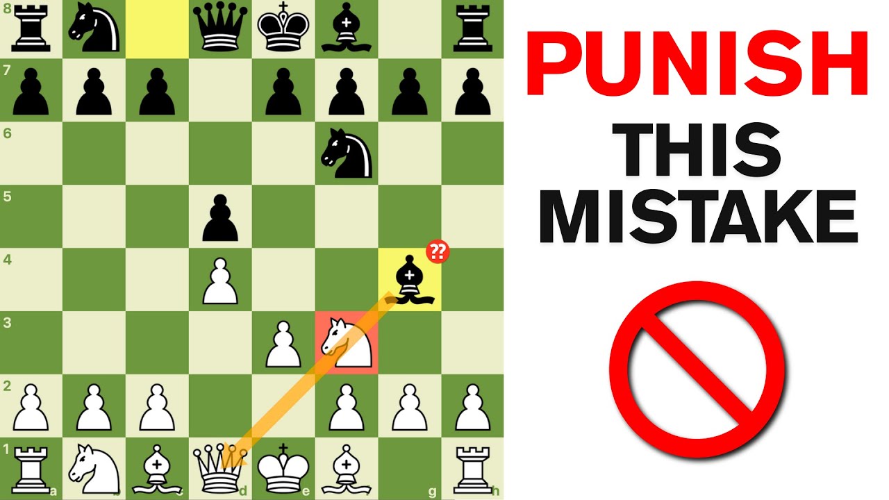 PUNISH the Most COMMON MISTAKE in CHESS😱❌ (Bishop’s Pin)