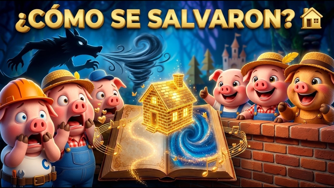 🐷Los Tres Cochinitos 🐷🏠 | El Lobo Sopló 20 Veces 😱💨 | Canción Infantil con Moraleja.🏠
