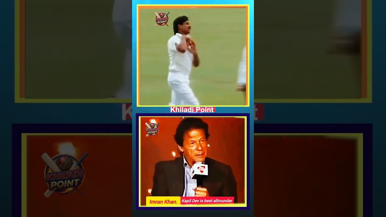 Imran Khan Talks About Kapil Dev 🫡🏏 Two Legendary All-Rounders! #Shorts