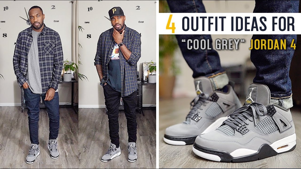 4 OUTFIT IDEAS FOR THE JORDAN 4 "COOL GREY" | I AM RIO P.