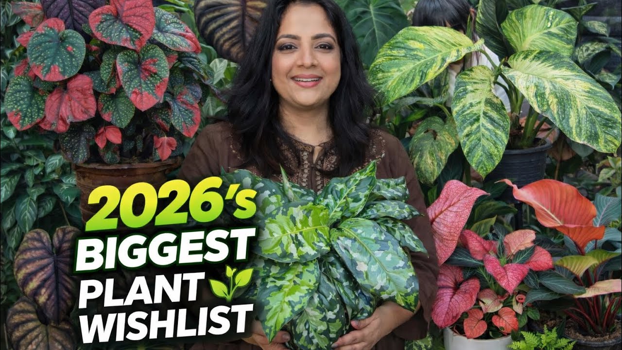 2026’s Biggest Plant Wishlist|| 2026 की सबसे बड़ी Plant Wishlist|| Monstera, Aglaonema, Philodendron