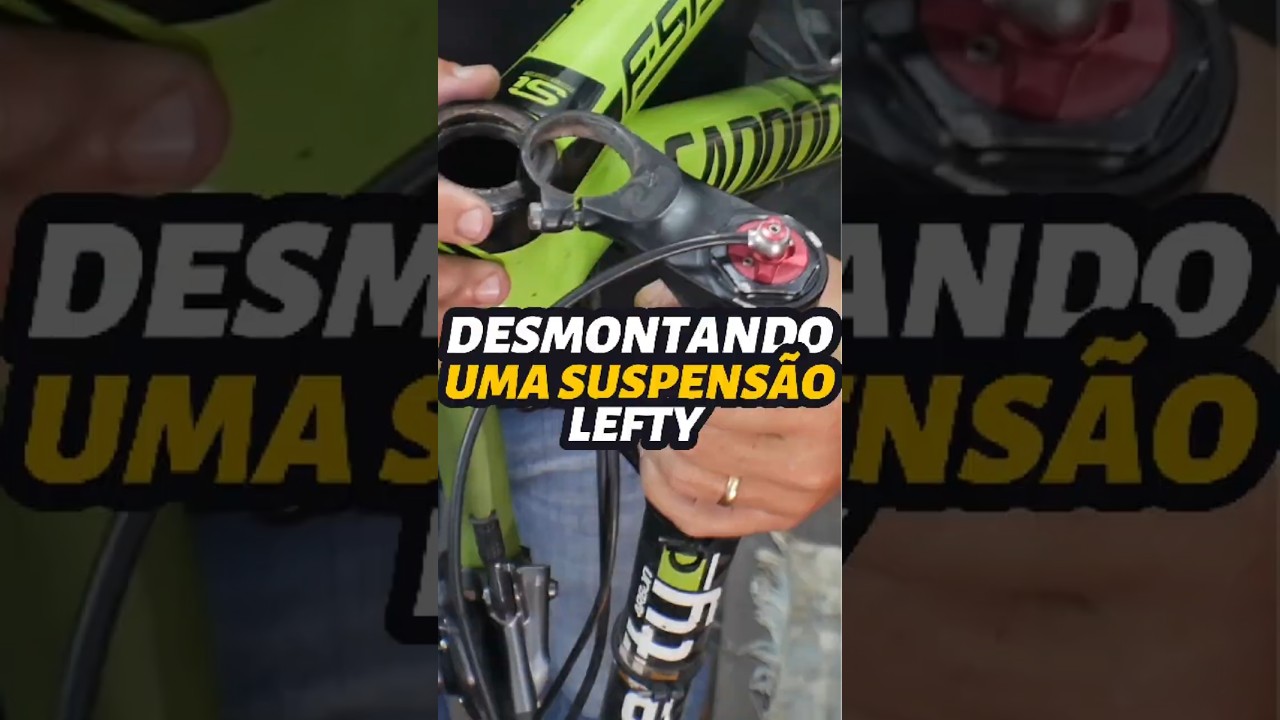 A complexa manuten&ccedil;&atilde;o de uma suspens&atilde;o Lefty. Pedaleria