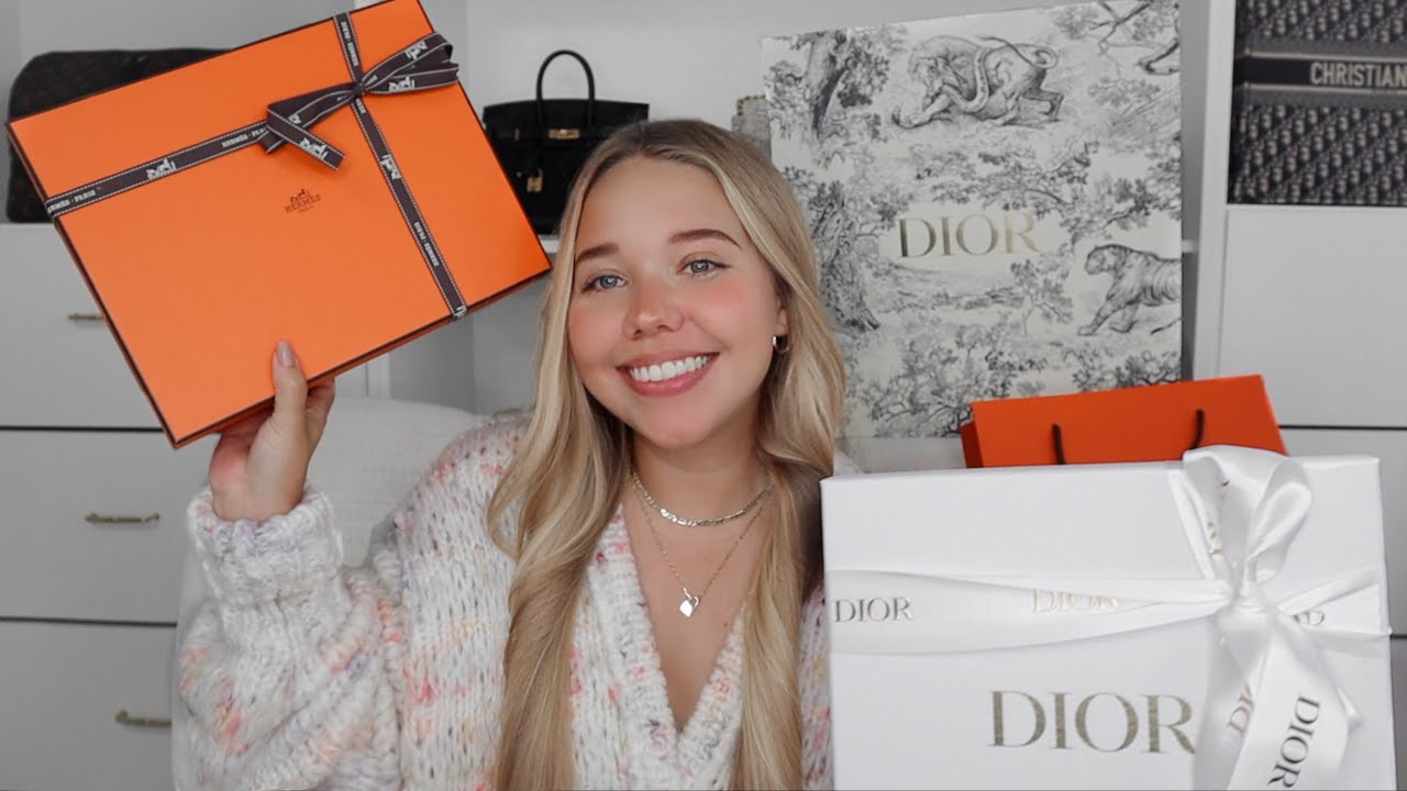LUXURY HAUL 2021 | DIOR & HERM&Egrave;S UNBOXING  *The Cutest Bag Everrrr*