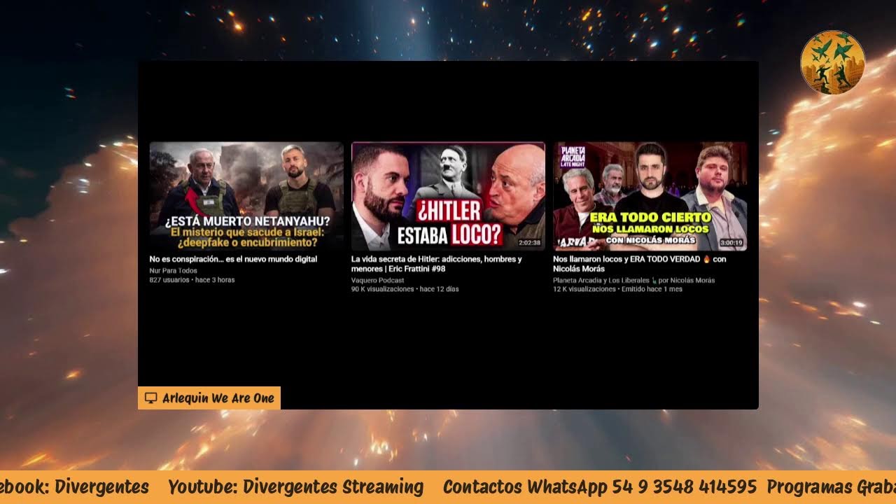 Arlequ&iacute;n We Are One  en Radio Divergentes (10-03-26)