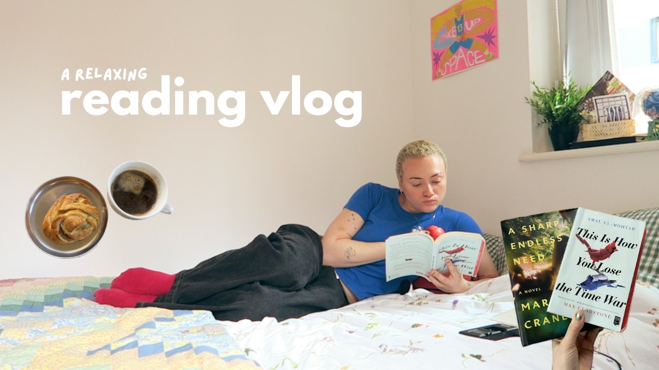 Расслабляющий видеоблог о чтении ☕️📚 Покупка новых книг, встречи с друзьями за кофе + выпечка тор...