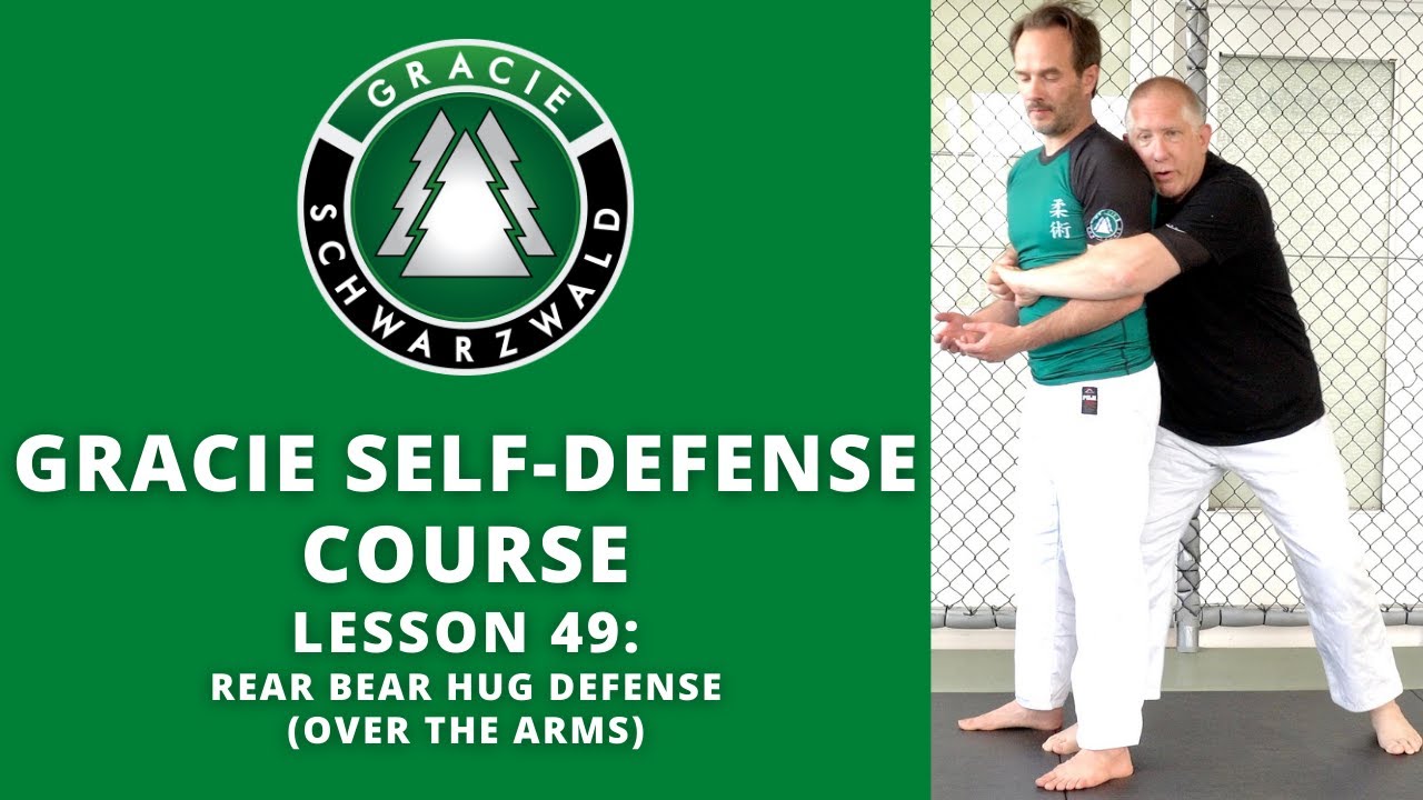 BJJ Self-Defense Course | Lesson 49: Rear Bear Hug Defense (Over the Arms)