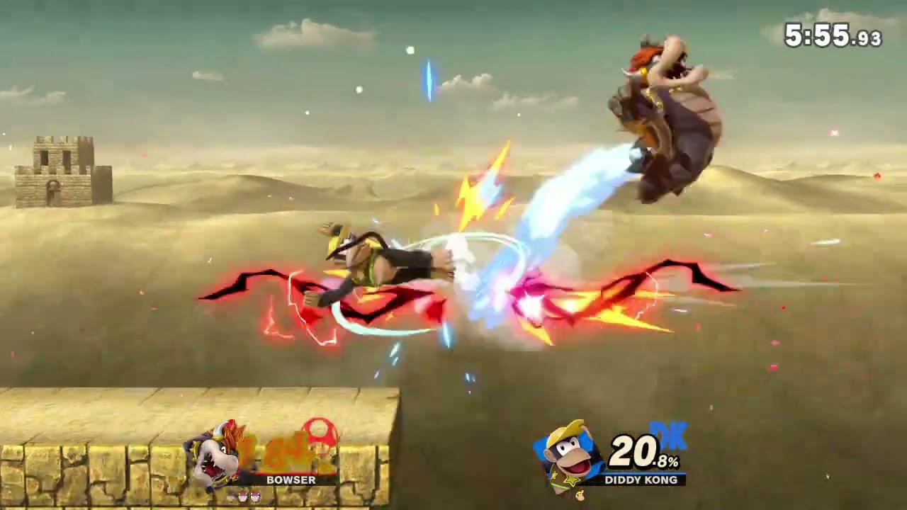 Super Smash Bros. Ultimate - Triple dunked a potassium dependent ranked Diddy