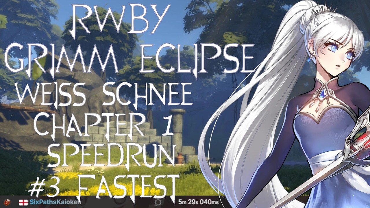 #3 Ranked RWBY Grimm Eclipse Speedrun(NoSkips) - Boots on the Ground [Weiss Schnee] (VERIFIED)