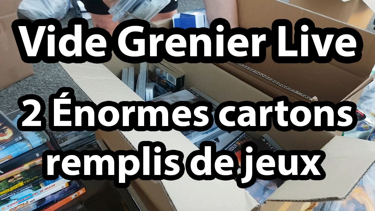 Vide Grenier Live - 2 Énormes Cartons De Jeux Vidéo Avec Des Pépites !!!