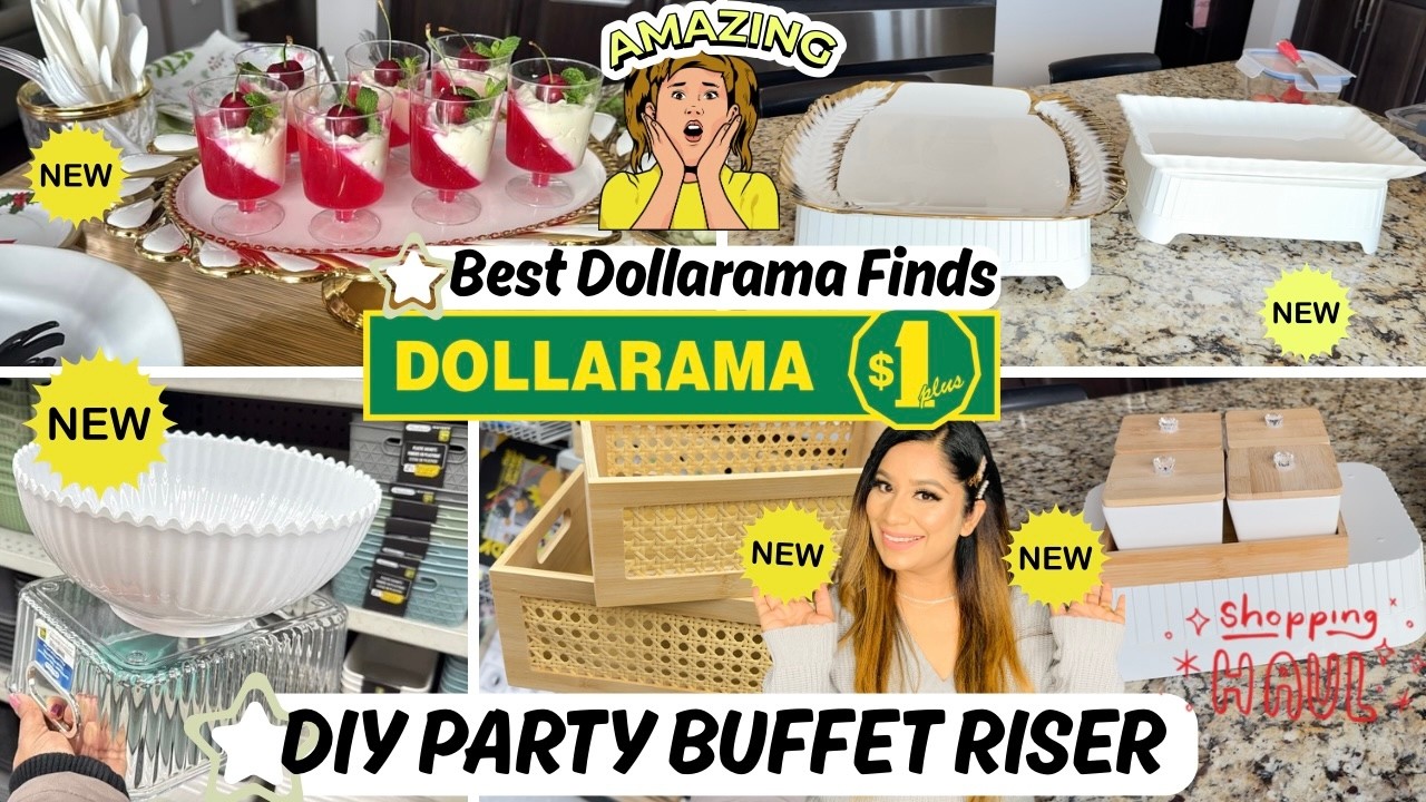 Dollarama 🇨🇦 Подставка для фуршета и подносы для вечеринки своими руками из товаров Dollarama, се...