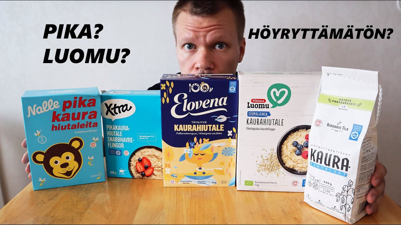 Onko kaurahiutaleissa makueroa?