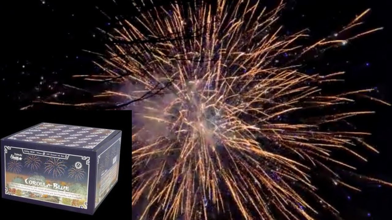 BESTE FUNKE BOX! 💥 COLORADO BLEU 30MM &mdash; Dikke Blauwe Effecten #funke #vuurwerk 
