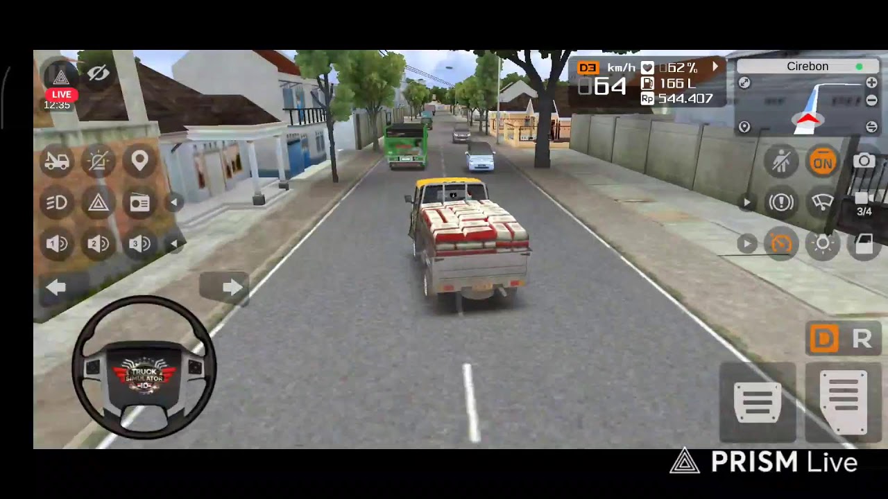 Truck simulator Indonesia Live mobile Gameplay