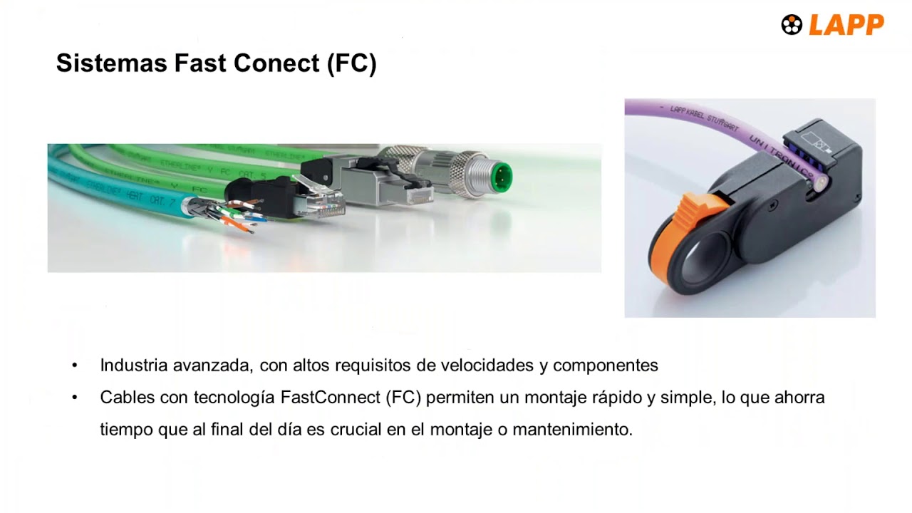 Soluciones Tecnológicas de cableado Industrial ETHERNET PROFINET  FAST CONNECT y PROFINET POWER