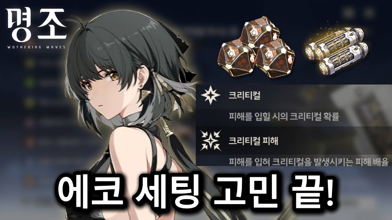 [명조] 캐릭터 에코 세팅 고민 끝!｜뉴비를 위한 효율적인 에코 가이드