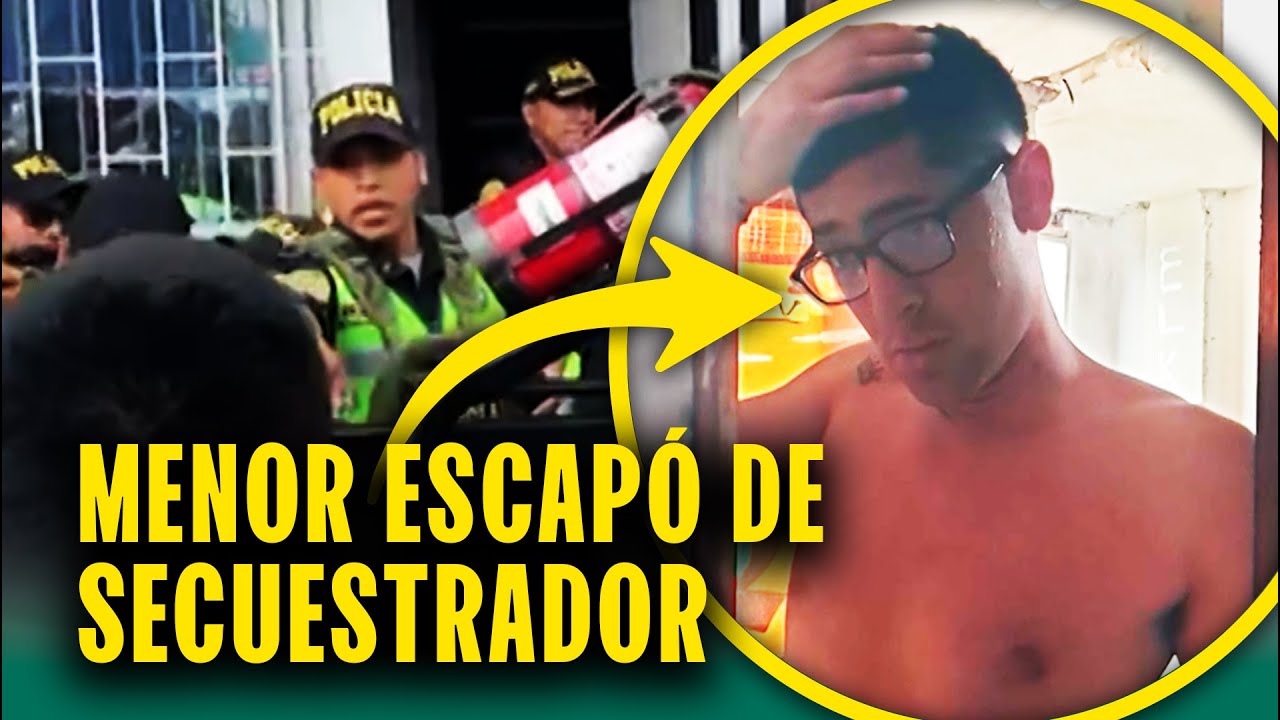 Menor logró escapar de su secuestrador cuando este se quedó dormido