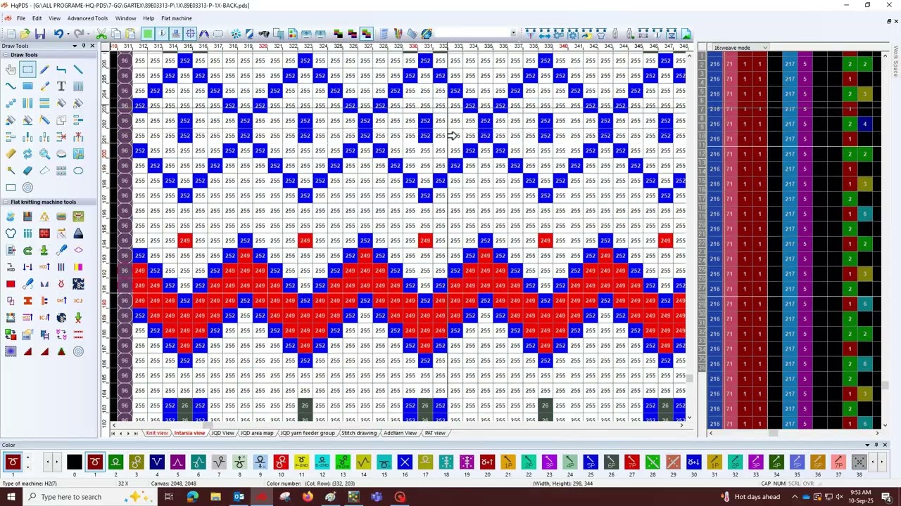 HOW TO CONVERT JACQUARD DESIGN STOLL MDV FILE TO HQ-PDS #foryou #cableknitdesign  #trending
