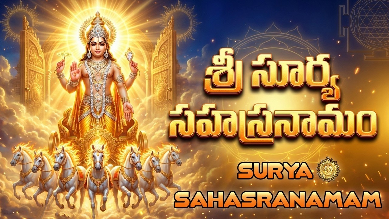 సూర్య సహస్రనామ స్తోత్రం వింటే ఆర్థిక సమస్యలు తొలగిపోతాయి | Surya Sahasranama Stotram Telugu