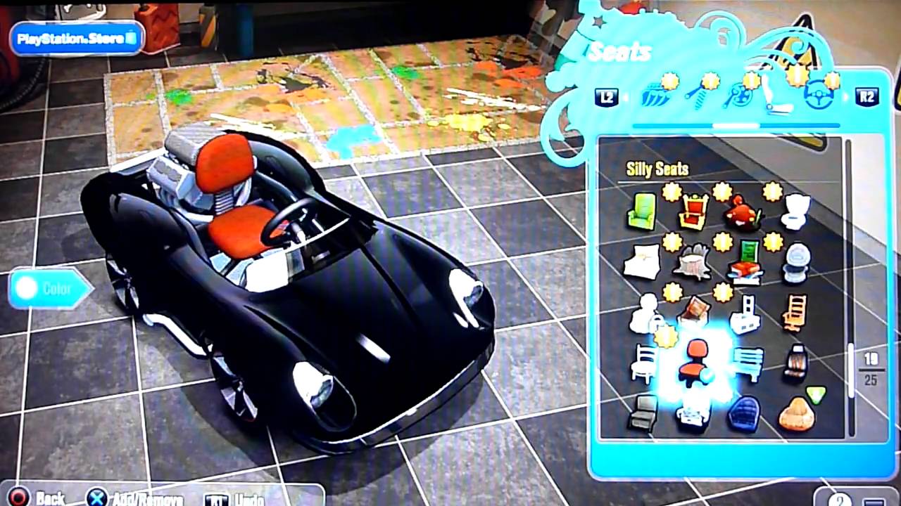 Modnation Racers all kart parts unlocked [HD]