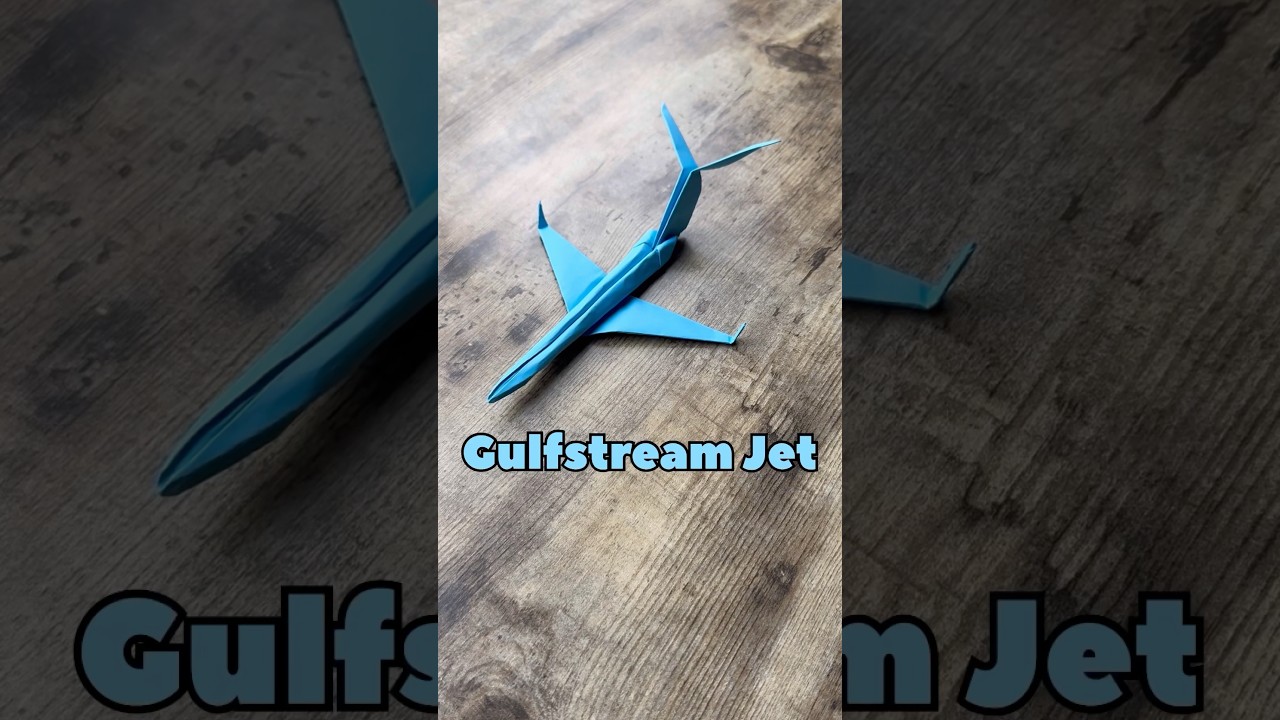 EASY ORIGAMI GULFSTREAM PAPER AIRPLANE TUTORIAL | HOW TO MAKE COOL PAPER AIRPLANE GULFSTREAM JET