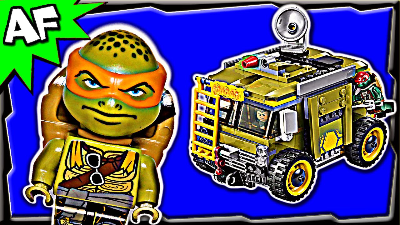 TURTLE VAN TAKEDOWN 79115 Lego TMNT Teenage Mutant Ninja Turtles Stop Motion Set Review
