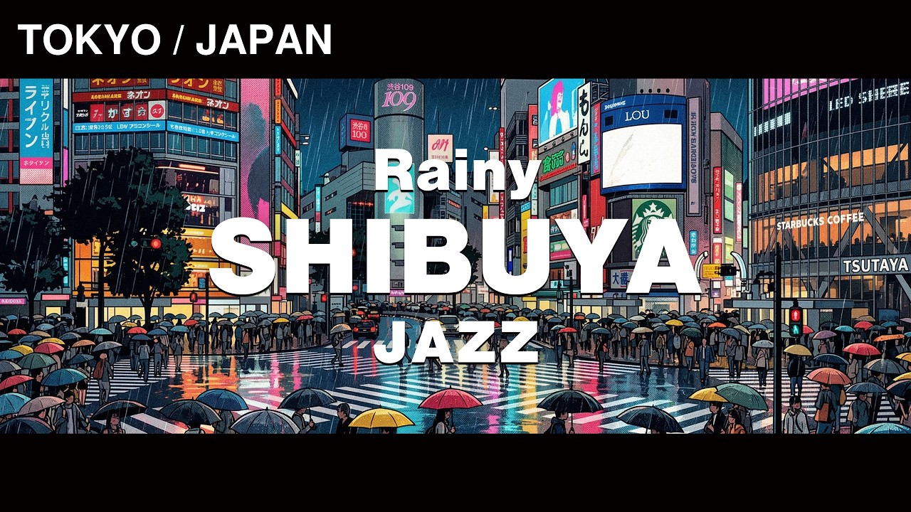 雨の渋谷で聴く夜ジャズ | Shibuya Rainy Night Jazz
