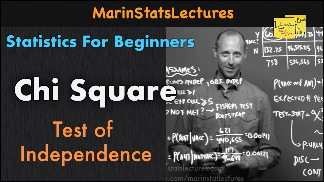 Chi Square Test of Independence | Statistics Tutorial #29| MarinStatsLectures