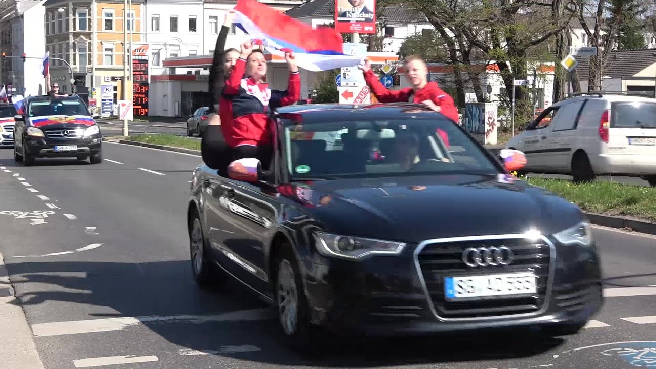 Пророссийские автопарады + демонстрационный поезд + митинг в Бонне 27.03.22