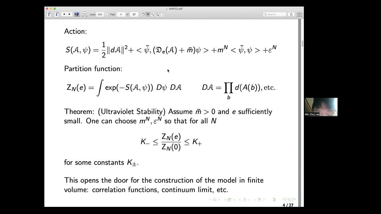 Jonathan Dimock: Ultraviolet Stability for Quantum Electrodynamics in d=3