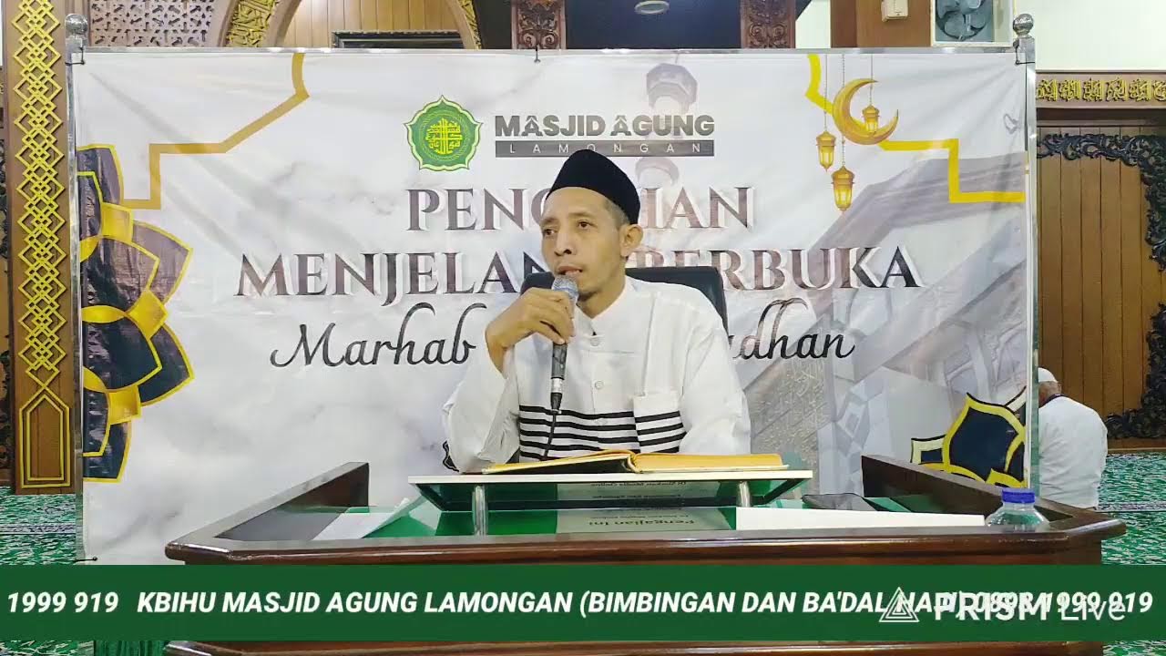 Pengajian Sebelum Berbuka Puasa Ramadhan 1447 H Masjid Agung Lamongan