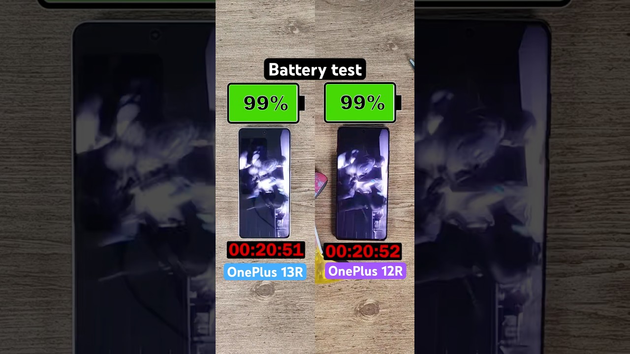OnePlus 13R vs OnePlus 12R battery test!